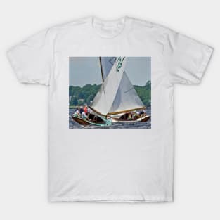 Sailboats on cross tacks T-Shirt